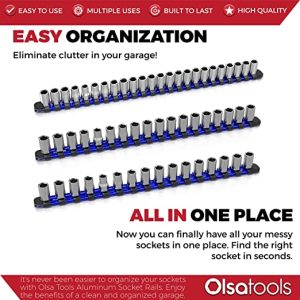 Olsa Tools 3 Piece Set Socket Organizer